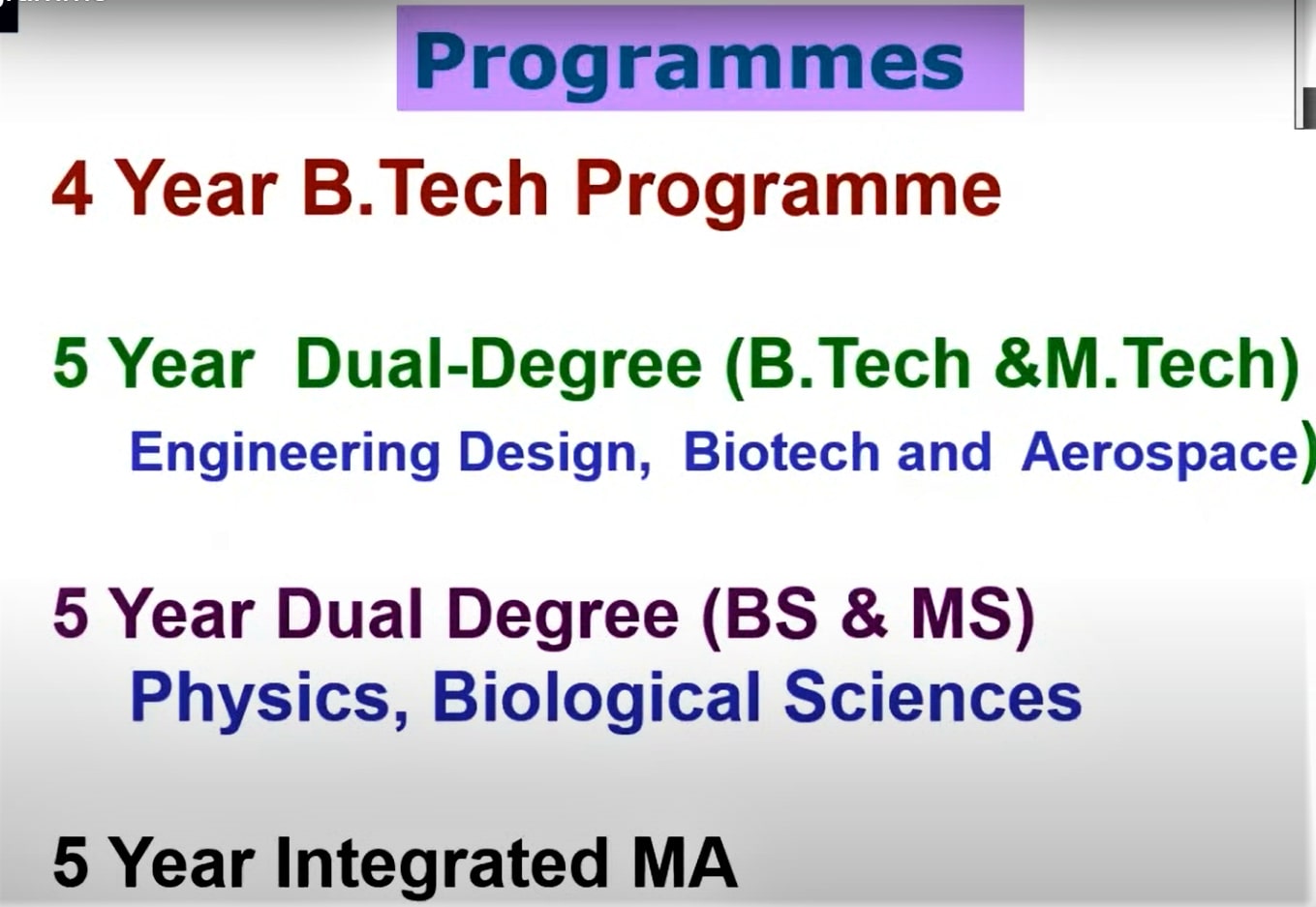 New students of IIT Madras