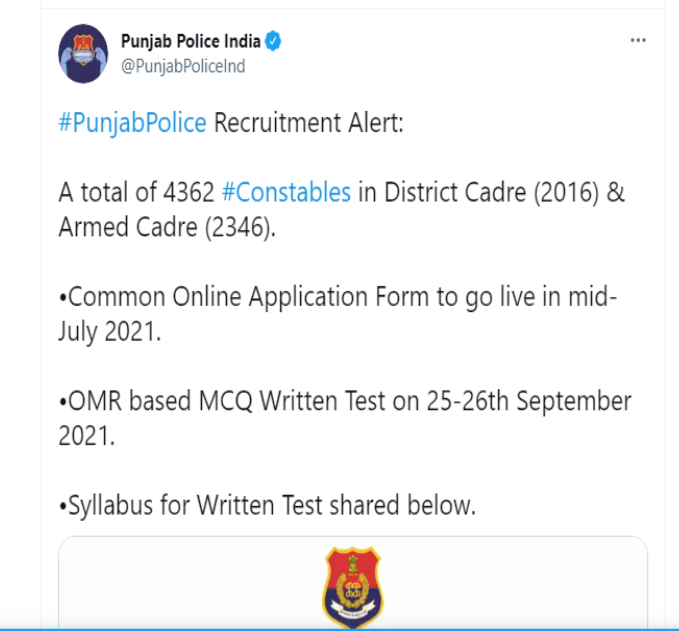 Punjab Police recruitment