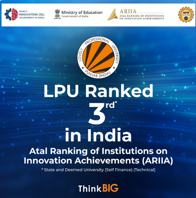 Lovely Professional University-Top-Ranks, Awards , Placements 2023