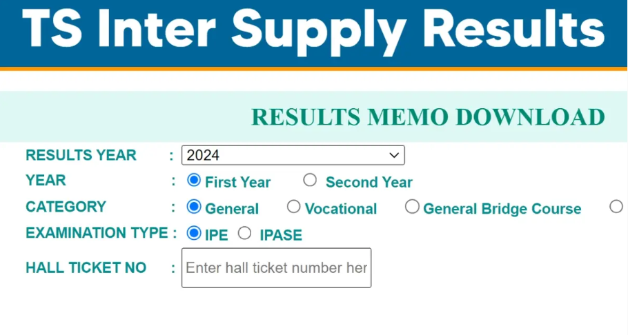 Ts Inter Supply Results 2024 Released Check Your Score